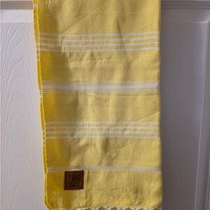 Yellow Stripe Turkish Towel NWOT
